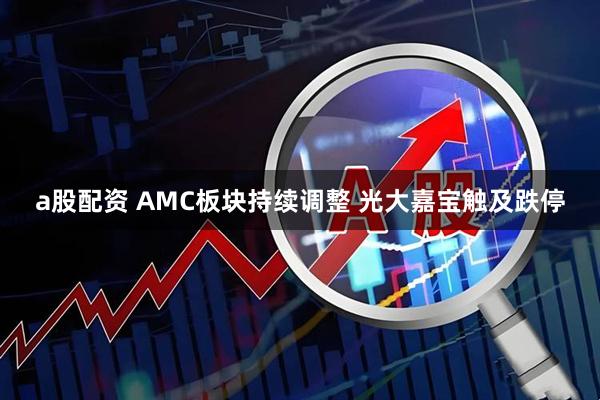 a股配资 AMC板块持续调整 光大嘉宝触及跌停